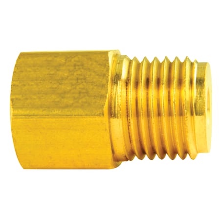 Adapter, Brass, Female(1/2-20 Invtd), Male(9/16-18 Invtd), 100/box